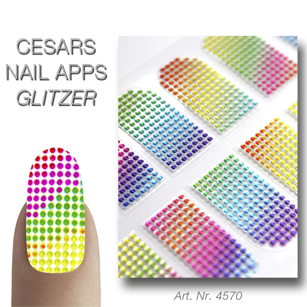 Cesars Nail App 10 Glitter